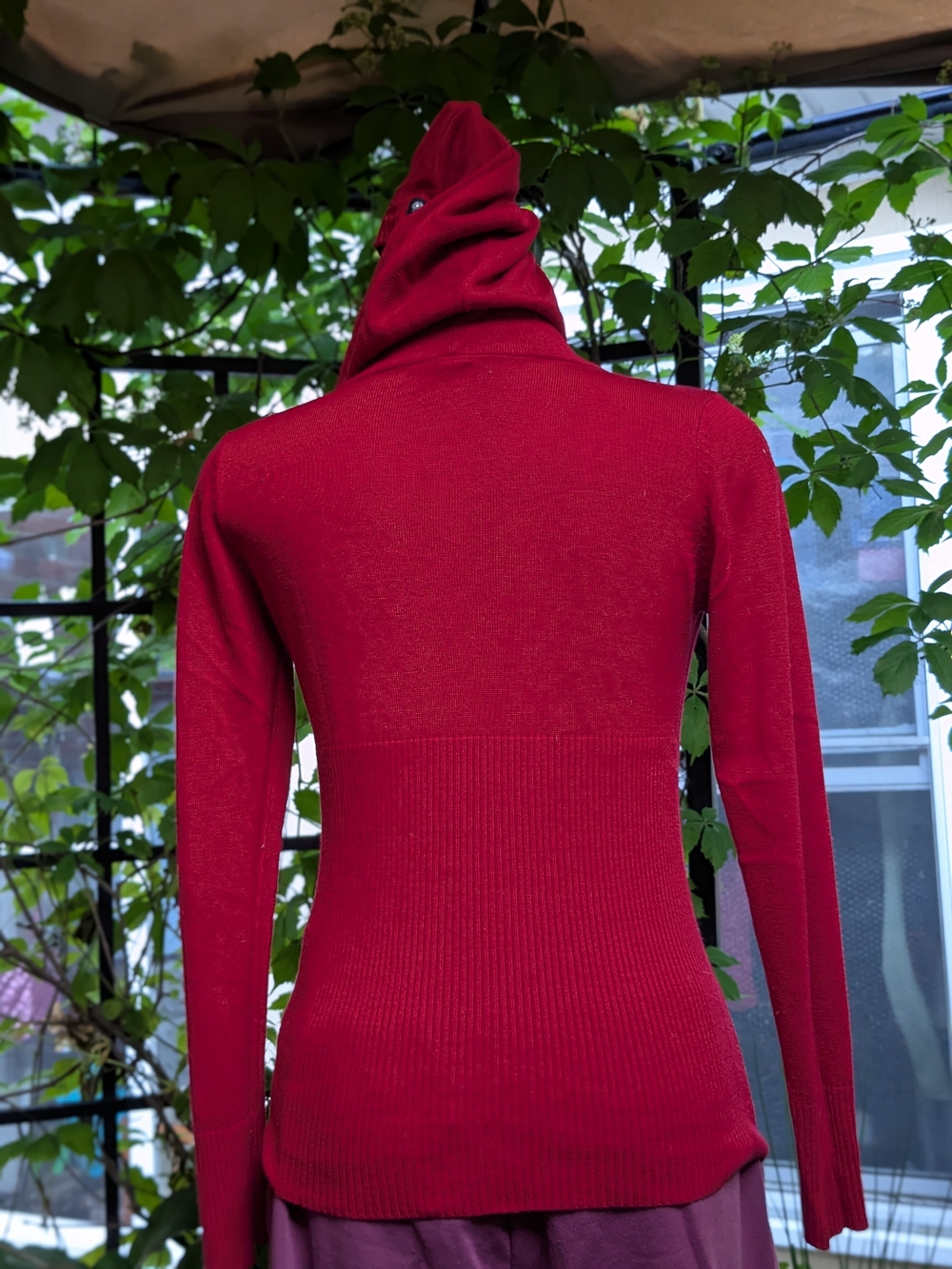 Apple Bottoms Red Hooded Rhinestone Logo Sweater - Picture 7 of 16